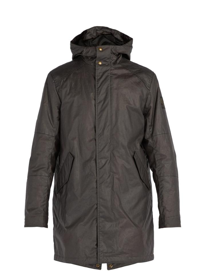 Belstaff Chevington Waxed-cotton Hooded Parka