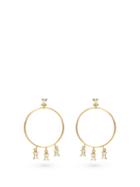 Matchesfashion.com Ileana Makri - Baguette Diamond & 18kt Gold Hoop Earrings - Womens - Yellow Gold