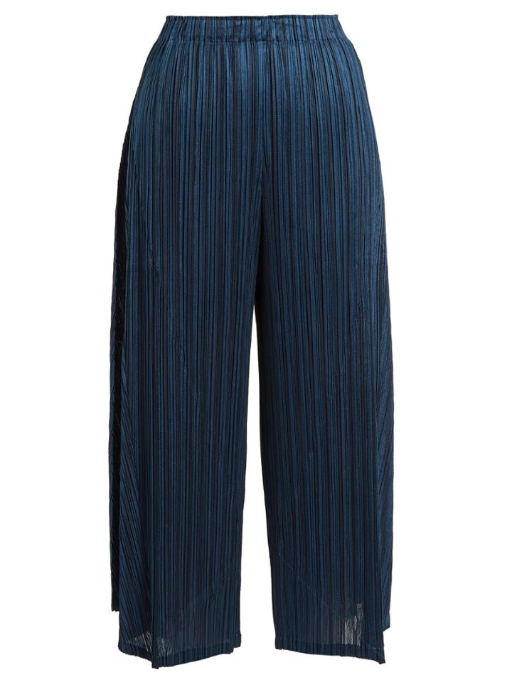 Pleats Please Issey Miyake Sara Sara Pleated Cropped Trousers