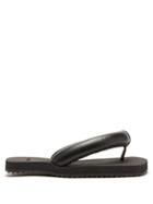 Matchesfashion.com Yume Yume - Suki Padded Faux-leather Sandals - Womens - Black