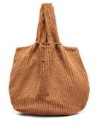 Matchesfashion.com Albus Lumen - Sensillo Jumbo Cotton Corduroy Bag - Womens - Brown