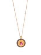 Matchesfashion.com Mukhi Sisters - No Guts No Glory Ruby & 18kt Gold Necklace - Womens - Red Gold