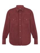 Matchesfashion.com Cobra S.c. - Ranger Point Collar Silk Shirt - Mens - Red