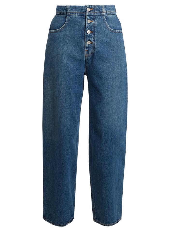 Mm6 By Maison Margiela High-rise Wide-leg Jeans