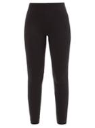 Skin - Calypso Organic Cotton-blend Jersey Leggings - Womens - Black