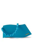 Jacquemus - Vague Asymmetric Leather Bag - Womens - Light Blue