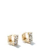 Ladies Jewellery Rosantica - Polka Small Squared Crystal & Faux-pearl Earrings - Womens - Crystal