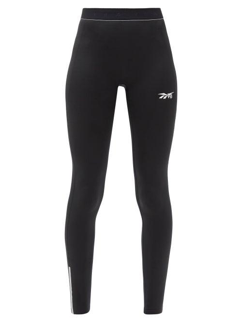 Matchesfashion.com Reebok X Victoria Beckham - High-rise Logo-print Leggings - Womens - Black