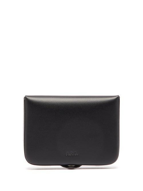 Matchesfashion.com A.p.c. - Logo Debossed Leather Coin Purse - Mens - Black