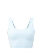 Matchesfashion.com Wardrobe. Nyc - Release 02 Scoop-neck Jersey Cropped Top - Womens - Light Blue