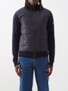 Belstaff - Kelbrook Quilted-front Merino Zip Cardigan - Mens - Navy
