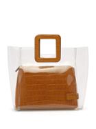 Matchesfashion.com Staud - Shirley Pvc And Crocodile Effect Leather Tote - Womens - Tan Multi