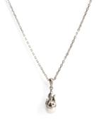 Matchesfashion.com Alan Crocetti - Micro Gem In Heat Pearl & 18kt White-gold Necklace - Mens - White Gold