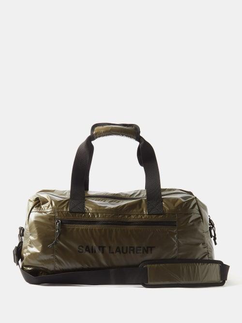 Saint Laurent - Nuxx Logo-print Ripstop Holdall - Mens - Green