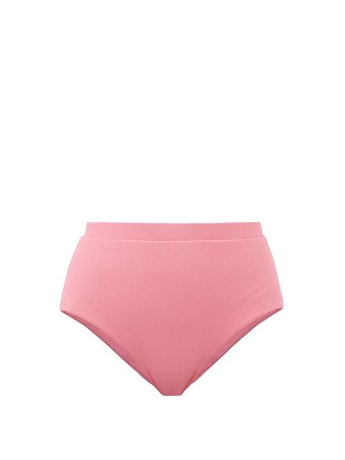 Cossie + Co - The Lucinda High-rise Bikini Briefs - Womens - Pale Pink
