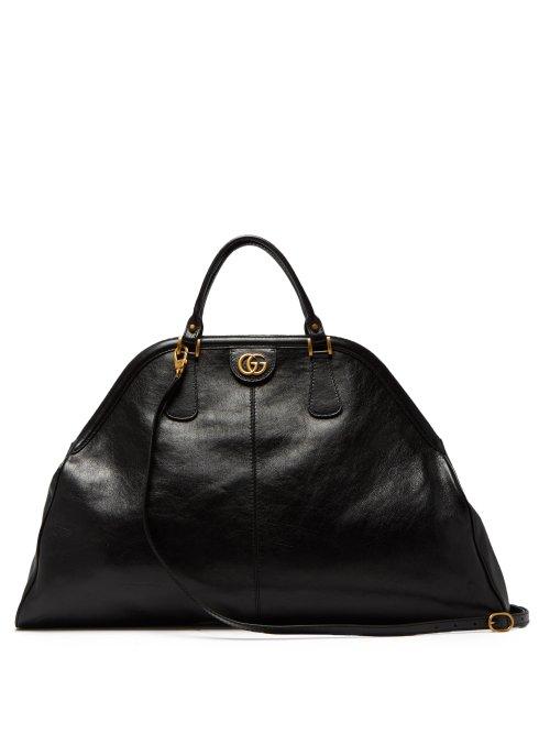 Matchesfashion.com Gucci - Re(belle) Large Top Handle Leather Tote - Mens - Black