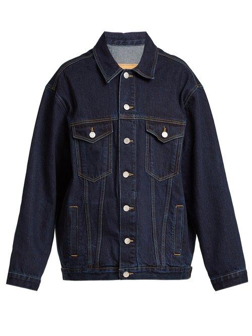Matchesfashion.com Martine Rose - Oversized Denim Jacket - Womens - Denim