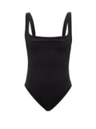 Haight - Gabi Square-neck Swimsuit - Womens - Black