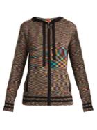 Missoni Intarsia-knit Cashmere Hooded Cardigan