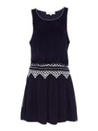 Vanessa Bruno Athé Indel Embroidered Georgette Dress