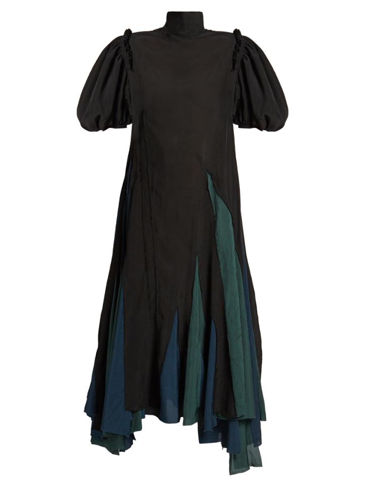 Loewe Balloon-sleeved Asymmetric-hem Dress
