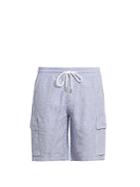 Vilebrequin Bermuda Striped Drawstring-waist Linen Shorts