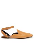 Jil Sander Backless Leather Loafers