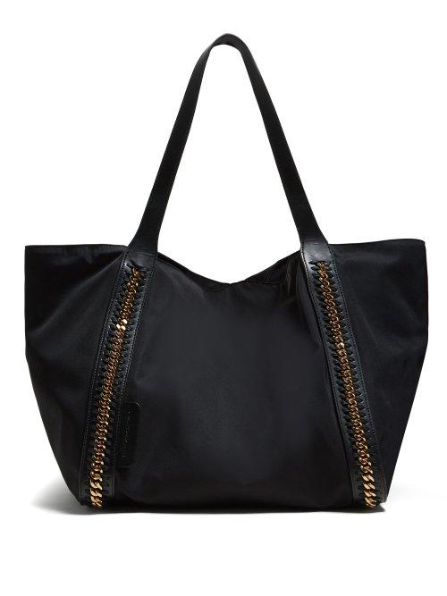 Matchesfashion.com Stella Mccartney - Falabella Chain Embellished Tote - Womens - Black