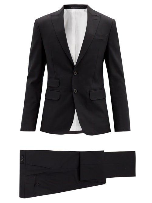 Matchesfashion.com Dsquared2 - London Single-breasted Wool-blend Suit - Mens - Black