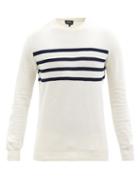 A.p.c. - Raphael Striped Cotton Sweater - Mens - Cream
