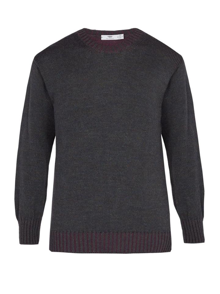 Inis Meáin Alpaca And Silk-blend Crew-neck Sweater