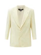 Matchesfashion.com Edward Crutchley - Single-breasted Wool-blend Jacket - Mens - White