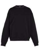 Matchesfashion.com Acne Studios - Flogho Crew Neck Cotton Sweatshirt - Mens - Black