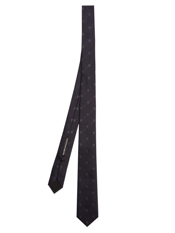 Alexander Mcqueen Skull And Polka-dot Tie