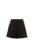 Ladies Beachwear Lisa Marie Fernandez - Buttoned Linen Shorts - Womens - Black