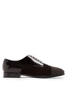 Jimmy Choo Penn Suede And Leather Derby Shoes