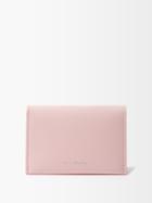 Acne Studios - Foldover Leather Cardholder - Womens - Light Pink