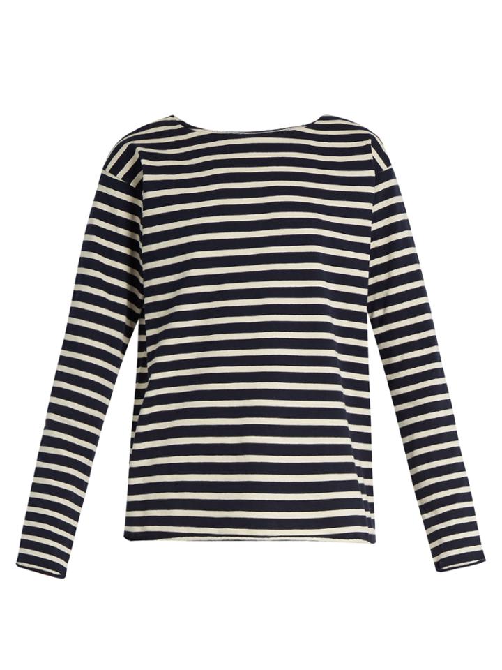 M.i.h Jeans Simple Striped Cotton-jersey Top
