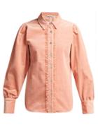 Matchesfashion.com Ganni - Ridgewood Corduroy Shirt - Womens - Light Pink