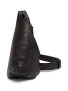 Mens Bags Loewe - Anton Sling Grained-leather Backpack - Mens - Black