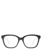 Matchesfashion.com Gucci - Square Acetate Glasses - Womens - Black