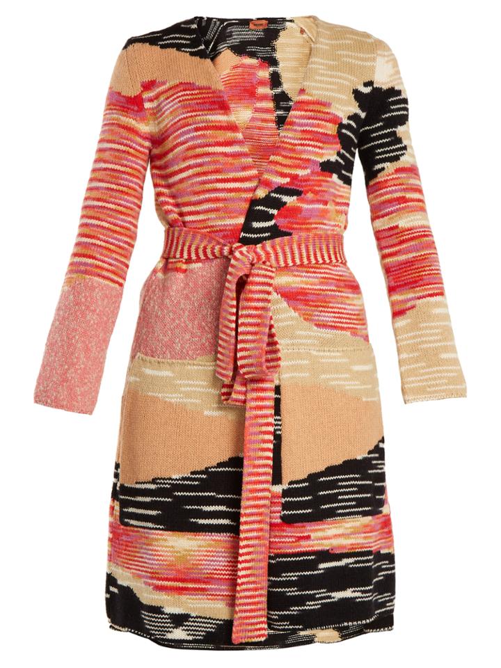 Missoni Graphic Intarsia-knit Wool-blend Cardigan