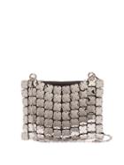 Matchesfashion.com Paco Rabanne - Chainmail Covered Leather Bag - Womens - Silver