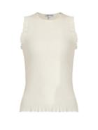 Matchesfashion.com Elizabeth And James - Clementine Ribbed Knit Tank Top - Womens - Cream