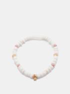 Musa By Bobbie - Diamond, Rhodochrosite, Shell & 14kt Gold Bracelet - Womens - White Multi