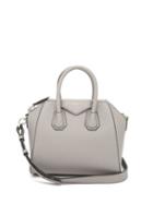 Matchesfashion.com Givenchy - Antigona Mini Grained-leather Bag - Womens - Grey