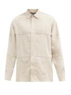 Matchesfashion.com Jacquemus - Pintucked-seam Cotton-blend Canvas Shirt - Mens - White