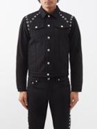 Alexander Mcqueen - Eyelet-embellished Selvedge-denim Jacket - Mens - Black