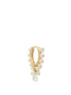 Matchesfashion.com Maria Tash - Coronet Diamond & Pearl 18kt Gold Single Earring - Womens - Pearl