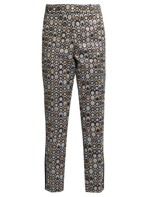 Racil Aries Circle-jacquard Slim-leg Trousers